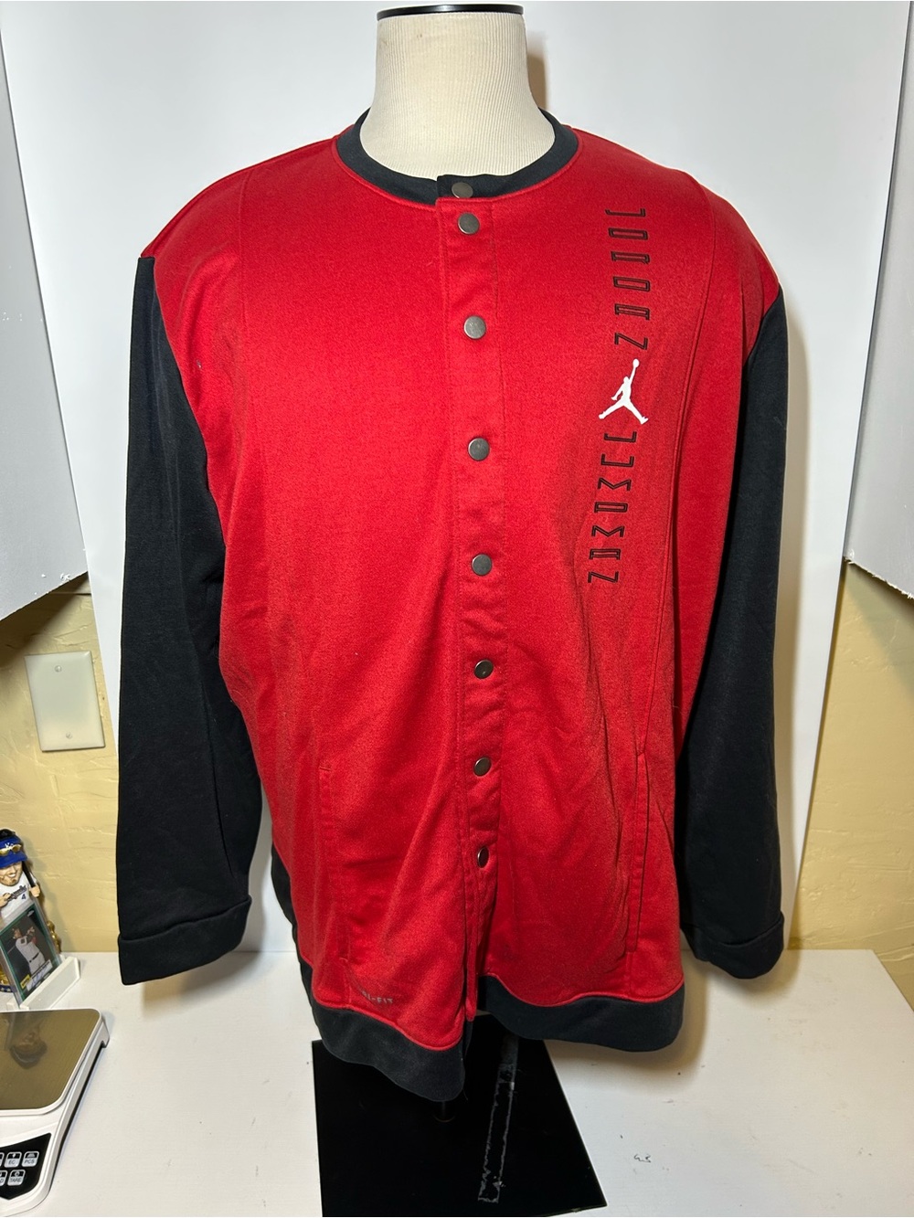 Jordan Men’s Red & Black Button-Up Jacket